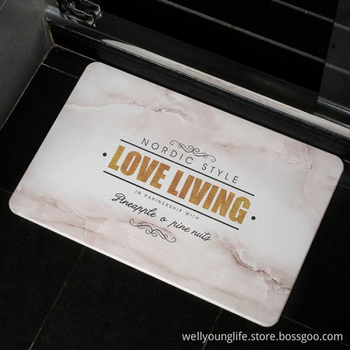 Folding diatomite mat homeware fashion gift